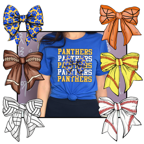 Panther Spirit Coquette Bow